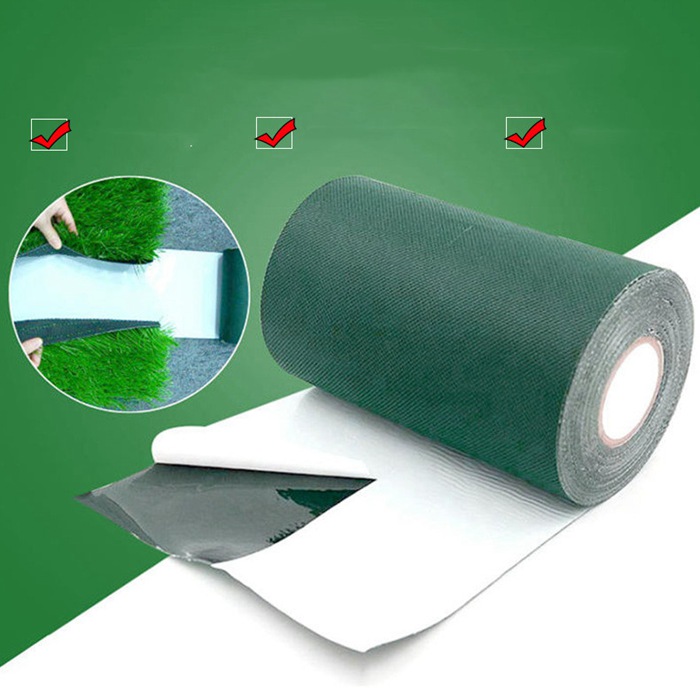 人工芝テープ 片面 ジョイントテープ 不織布 防草シート 芝生 ロール 粘着 接続 人工芝用テープ 固定 人工芝固定用テ |  | 01