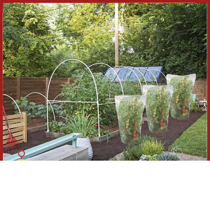 虫除けネット 防虫ネット 果樹 防虫網 鳥よけ 虫よけネット 虫害対策 トマト ネット ファスナー付 |  | 07