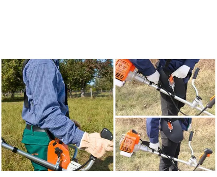 刈払機バンド ハーネス 肩掛けベルト ベルト ショルダー 両肩用 草刈り機 芝刈り機用 両肩掛けベルト 背負 草刈機 |  | 08