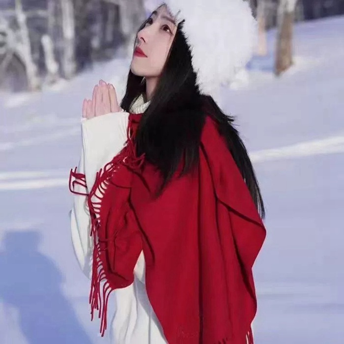 マフラー レディース 大判ストール  無地 やわらかい 大判 カシミヤ風 スヌード ネックウォーマー 秋冬 暖かい おしゃれ |  | 14