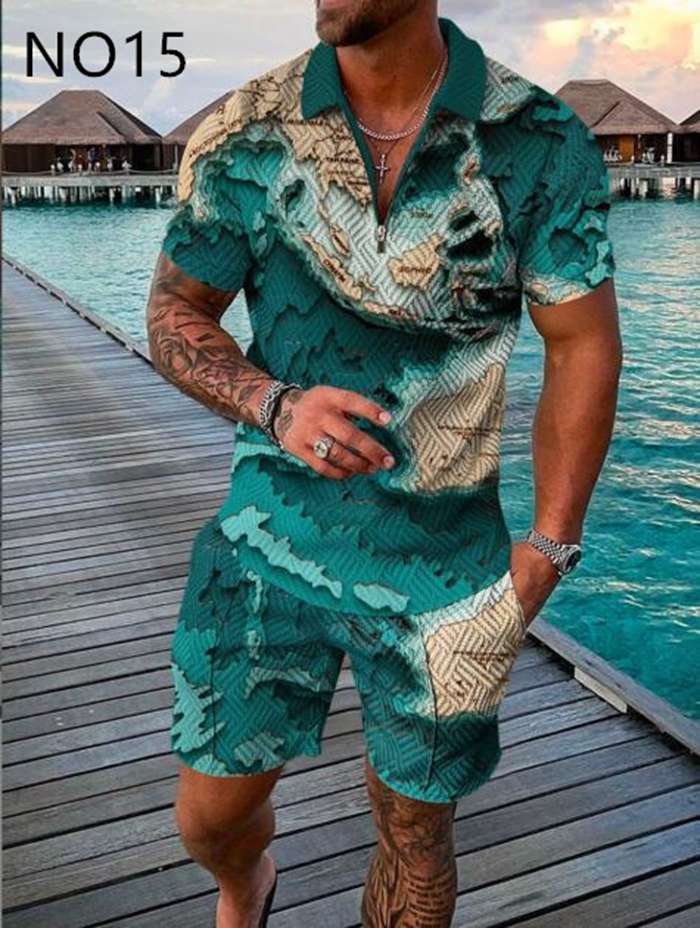 セットアップ メンズ スウェット 2点セット 新作 夏 メンズ 半袖 短パン ジャージ トレーニングウェア ウエストゴム　ファション |  | 15