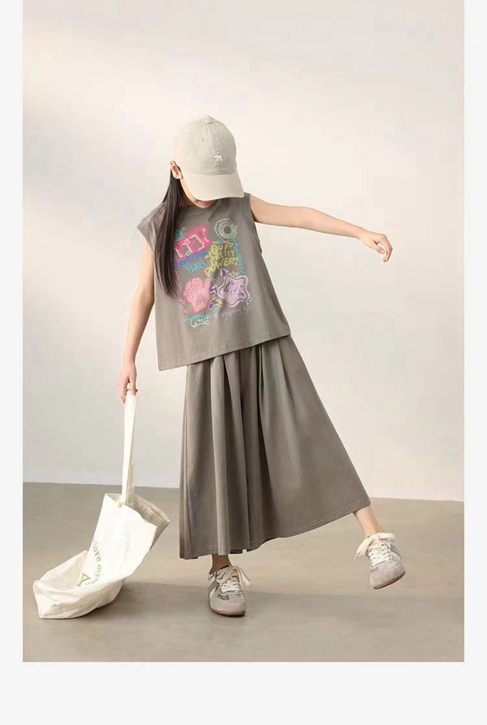 キッズ 夏 女の子 セットアップ 上下セット キッズ 可愛い  袖なし タンクトップ ワイドパンツ 涼しい 子供服 おしゃれ |  | 10