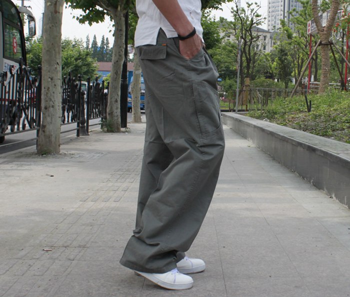大きいサイズ カーゴパンツ メンズ ゆったり 作業服 ワークパンツ ボトムス ワイドパンツ 太め カジュアル ズボン 関連画像5