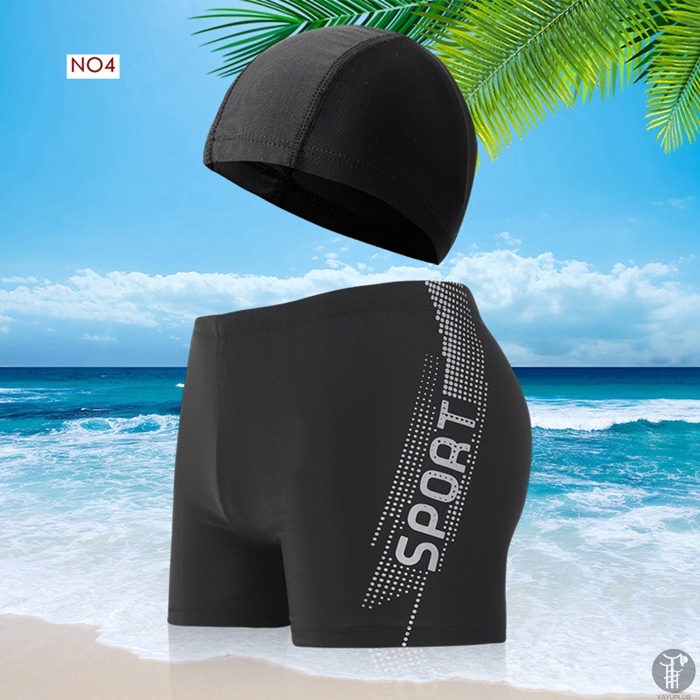 競泳水着 水着 メンズ 男性用水着 キャップ付き スポーツ スイムパンツ フィットネス ショートパンツ ジム シンプル 海パン 吸汗 速乾 フィットネス ジム |  | 04