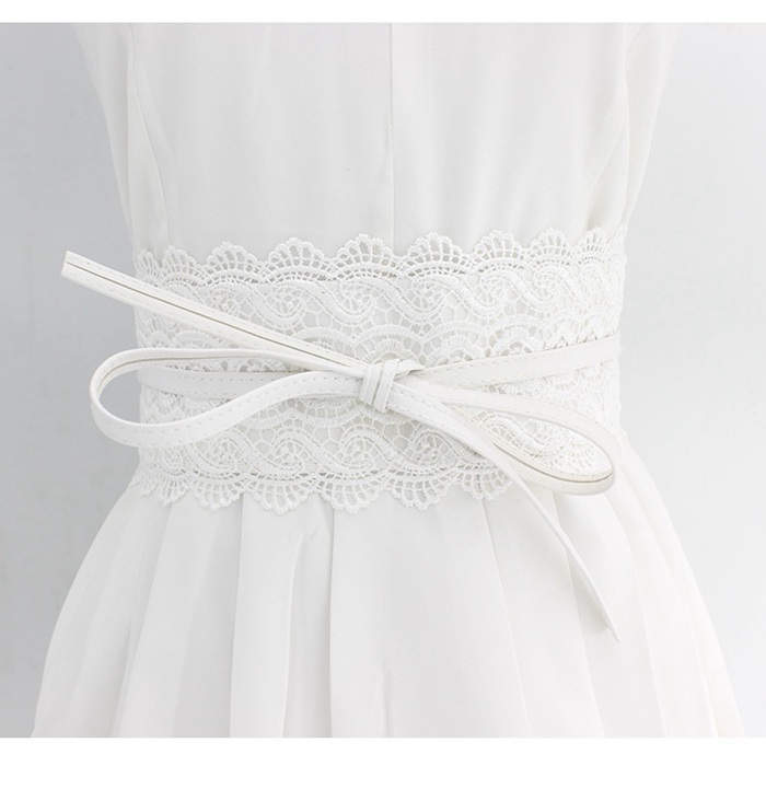 サッシュベルト レディース 太ベルト レース リボン コルセットベルト ?び ワイドベルト 太い ウエストマーク 腰 ?見え 着痩 |  | 05