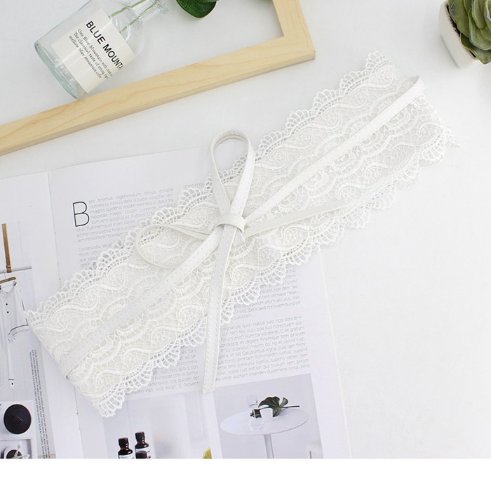 サッシュベルト レディース 太ベルト レース リボン コルセットベルト ?び ワイドベルト 太い ウエストマーク 腰 ?見え 着痩 |  | 07