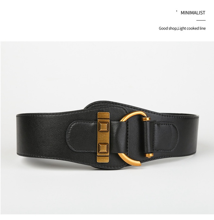 着痩せ ベルト レディース メリハリ 太ベルト リングベルト 太め フェイクレザー PUレザー ゴムベルト サッシュベルト 太い ス |  | 13