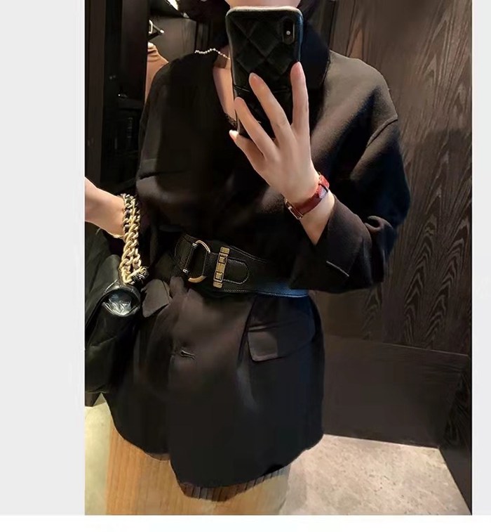 着痩せ ベルト レディース メリハリ 太ベルト リングベルト 太め フェイクレザー PUレザー ゴムベルト サッシュベルト 太い ス |  | 08