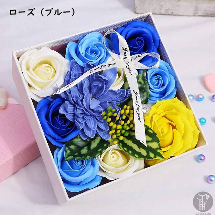 ソープフラワー バレンタインデー ホワイトデー 母の日 スクエアボックス ギフト バラ 花 ハート形ボックス 石鹸 香り フラワーソープ せっけん |  | 02