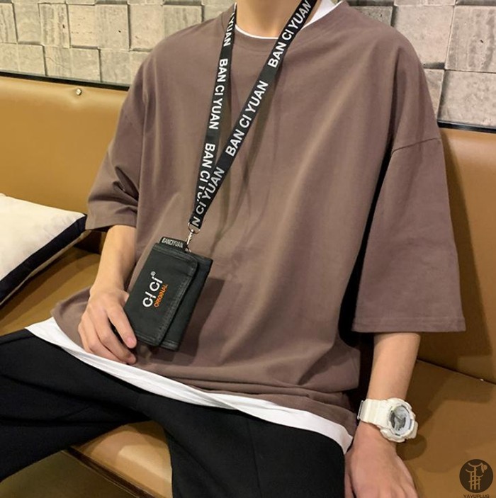 Tシャツ メンズ 重ね着風 半袖Tシャツ トップス クルーネック 半袖 ティーシャツ カジュアル おしゃれ ファッション 夏 代引不可 |  | 07