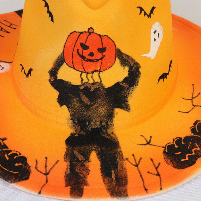 ハロウィン 帽子 カウボーイ ハット パンプキン スケルトン 面白いハロウィンデコレーション カボチャ かぼちゃ 帽子 男女兼用 大人用 |  | 13