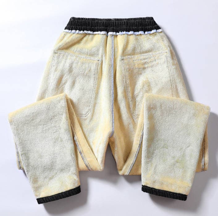 【裏起毛】 デニム テーパードパンツ メンズ 厚手 防寒 ジョガーパンツ ウエストゴム デニムパンツ ジーンズ パンツ 秋 冬 |  | 18