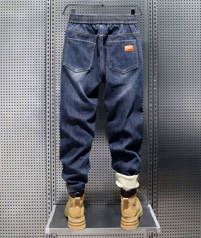 【裏起毛】 デニム テーパードパンツ メンズ 厚手 防寒 ジョガーパンツ ウエストゴム デニムパンツ ジーンズ パンツ 秋 冬 |  | 10