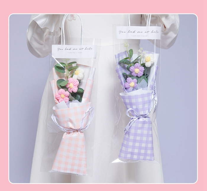 造花 小さめ 手作り 編みフラワー 花束 編み花束 お祝い かぎ針編み 完成品 編み物 枯れない花 かわいい おしゃれ 毛系 卒業 入学 お祝い |  | 08