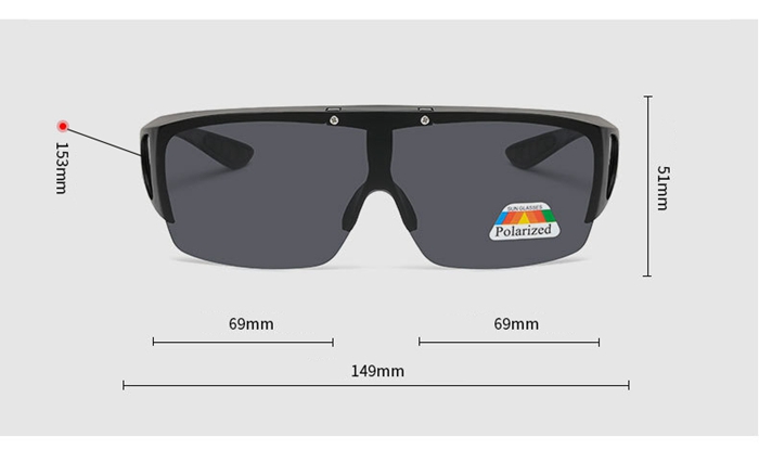 ナイトビジョンサングラス 夜間用 オーバーサングラス ドライブ 跳ね上げ式レンズ スポーツ メガネの上からかけられる 安全運転 偏光 |  | 03