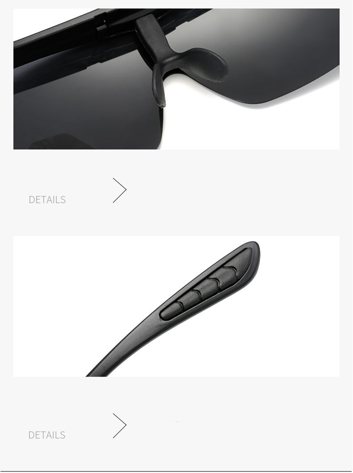 ナイトビジョンサングラス 夜間用 オーバーサングラス ドライブ 跳ね上げ式レンズ スポーツ メガネの上からかけられる 安全運転 偏光 |  | 08