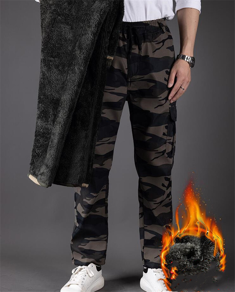 迷彩柄 カーゴパンツ 6ポケット 裏起毛 Cargo Pants メンズ ジョガー