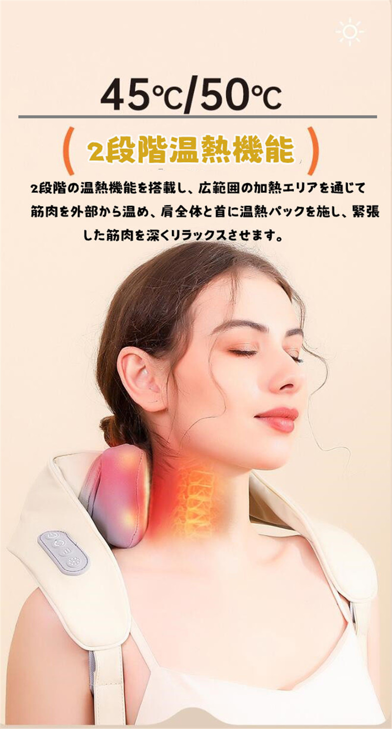 ネックケア 首 肩 健康グッズ マッサージ器 もみほぐし