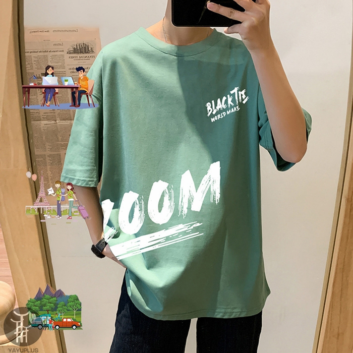 オーバーサイズtシャツ ゆったり メンズ tシャツ ビッグシルエット 半袖  おしゃれ ビッグtシャツ 韓国服 おうち コーデ  代引不可 |  | 03