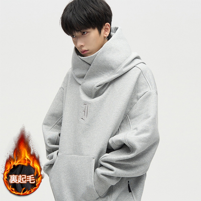 ハイネックプルパーカー メンズ 長袖 2type 裏起毛type パーカー ロゴ プルオーバー ゆったり トップス 防寒 暖か 厚手 おしゃれ ヘビロテ 秋 冬 |  | 13