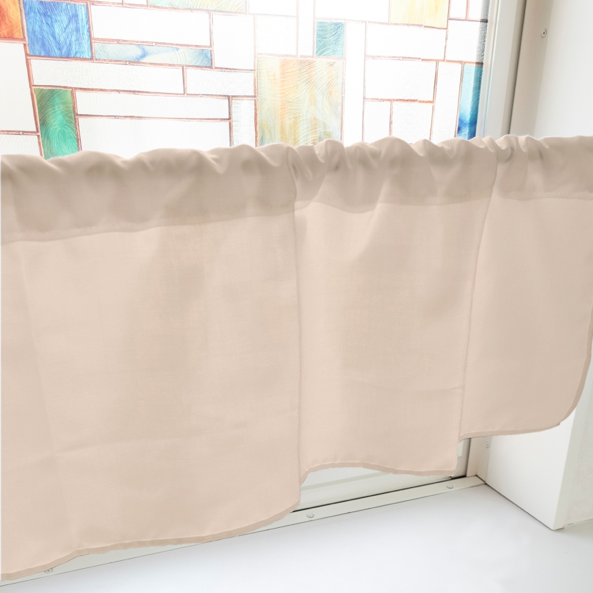 カフェカーテン 茶 DIC522 1000×450mm : のぼり旗 グッズプロ - 通販