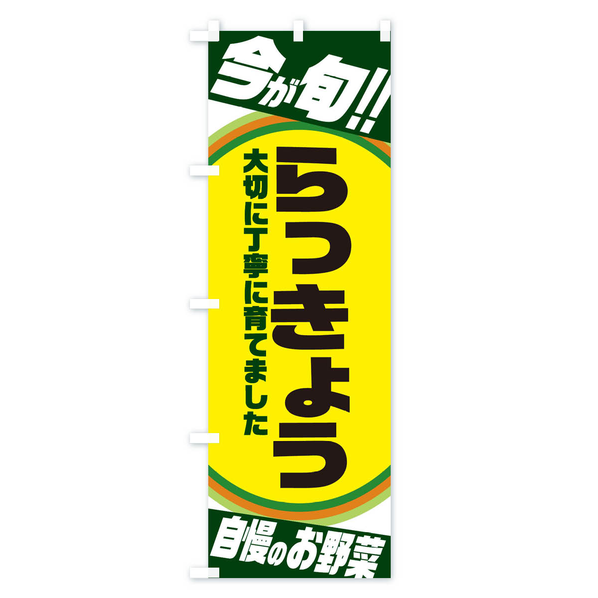 らっきょうのぼり旗 Bタイプ