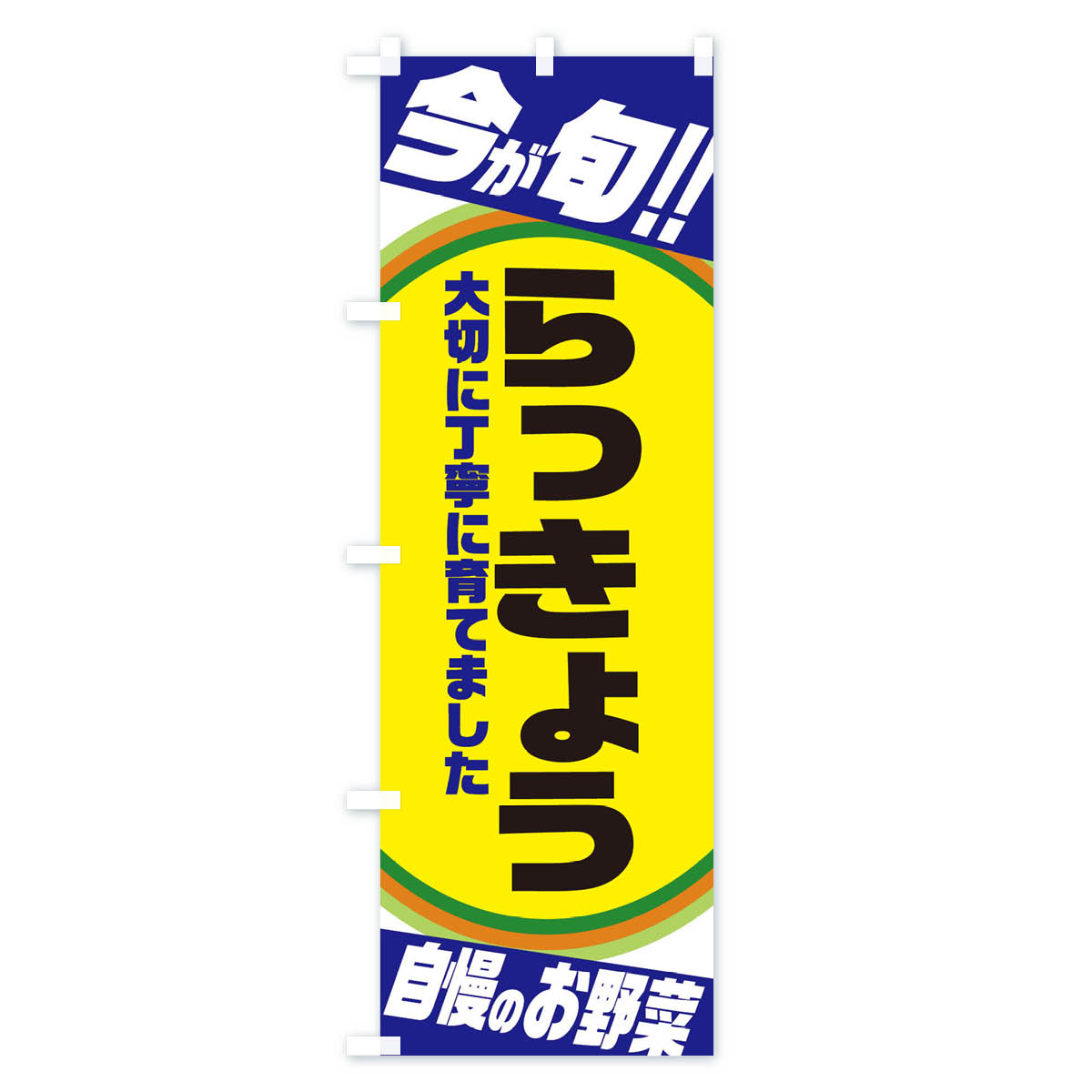 らっきょうのぼり旗 Cタイプ