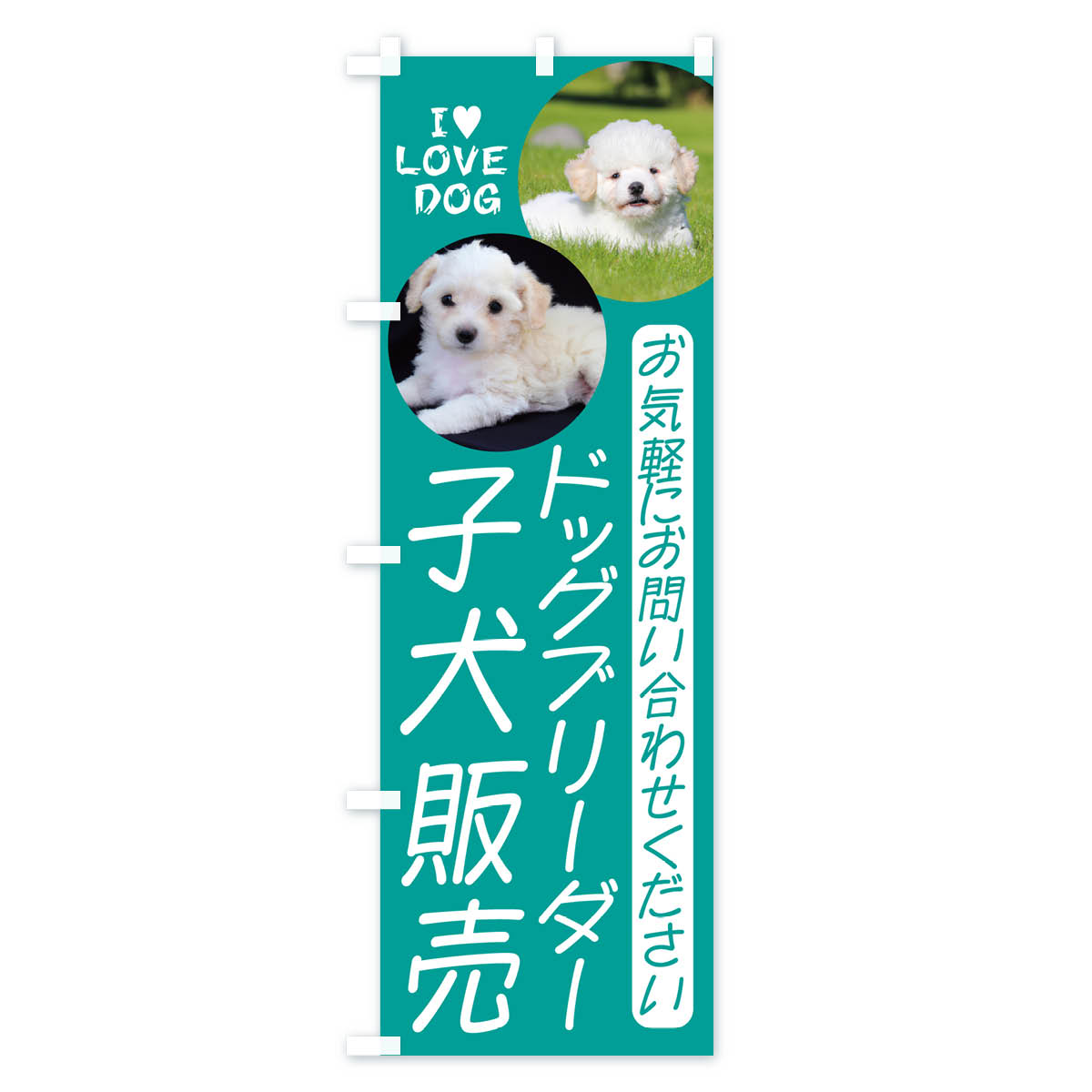 ドッグブリーダー・子犬販売のぼり旗 Bタイプ