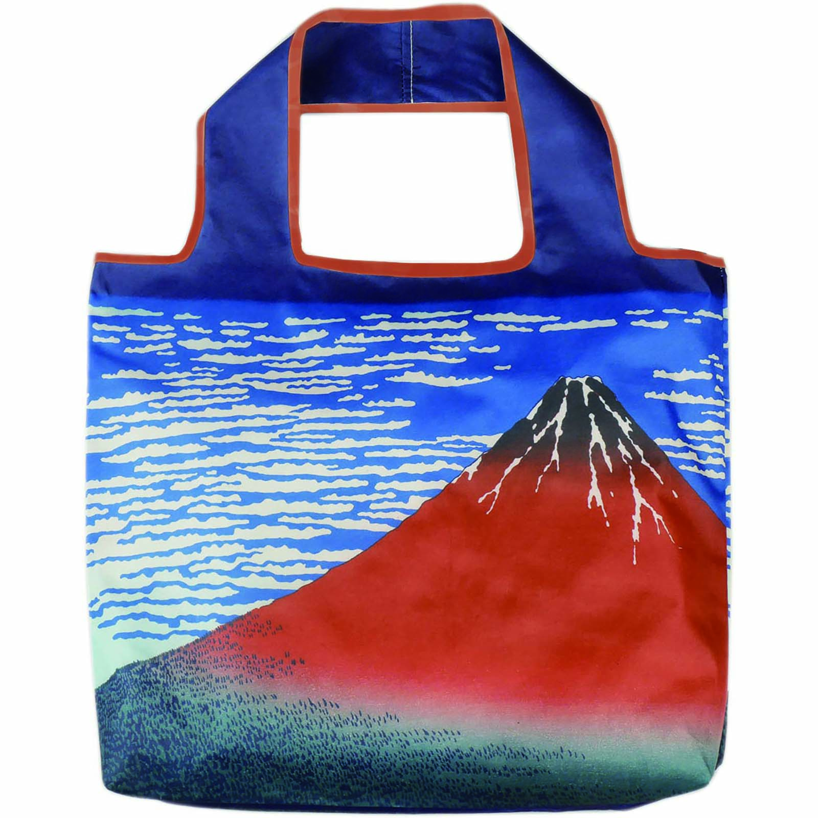 サントス エコバッグ おもてなし 波富士 約W45×D7×H40cm 撥水 防水