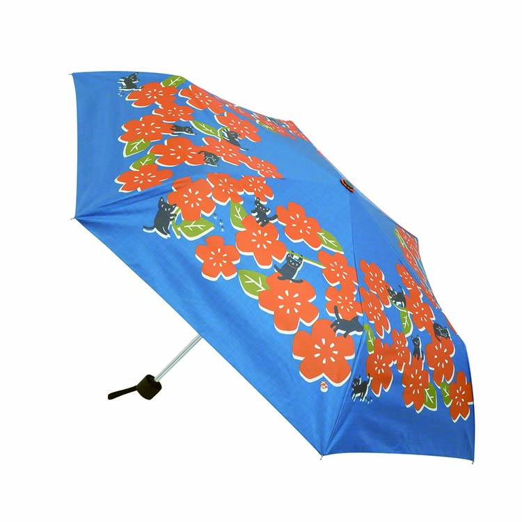 サントス ねこまみれ 晴雨兼用折りたたみ傘 : Goodsaniaマック