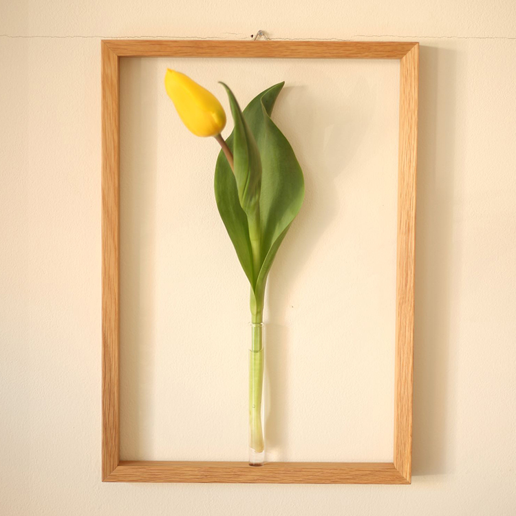 Flat Furniture 壁掛け一輪挿し Frame Flower Vase Lサイズ 日本製 全4