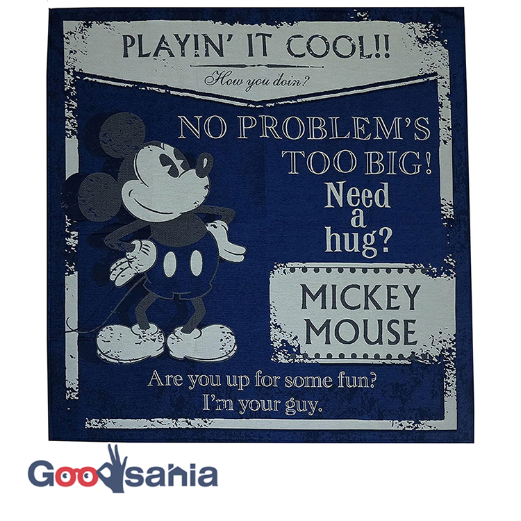 大島屋 ラグ ディズニー ミッキーマウス シェニール クラシック 約185