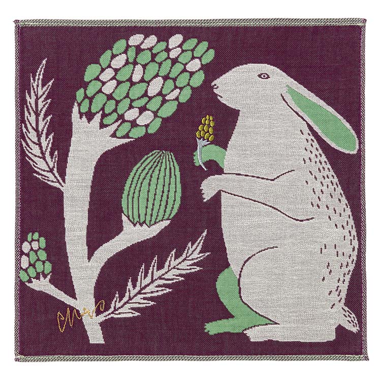 楠橋紋織 ハンカチ moritaMiW 3重ガーゼハンカチ 約25×25cm ワン