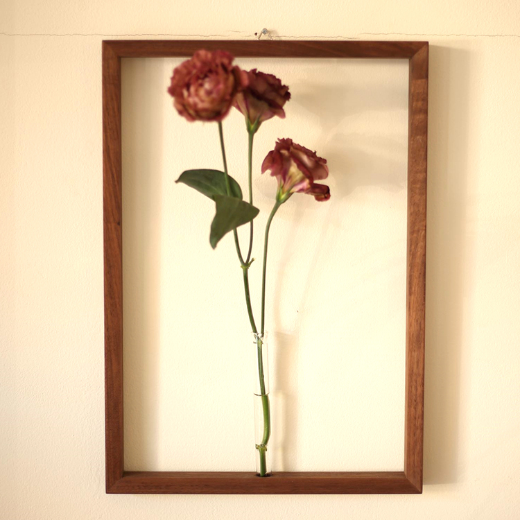 Flat Furniture 壁掛け一輪挿し Frame Flower Vase Lサイズ 日本製 全4