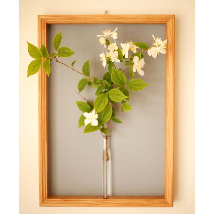 FLAT FURNITURE ギフト用 壁掛け一輪挿し Frame Flower Vase LC 日本製