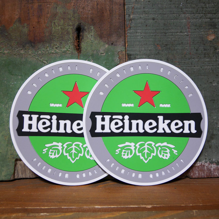 ハイネケン ラバーコースター 2枚セット Heineken : アメリカン雑貨の