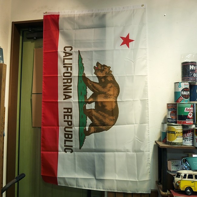 カリフォルニア 州旗 タペストリー フラッグ CALIFORNIA 