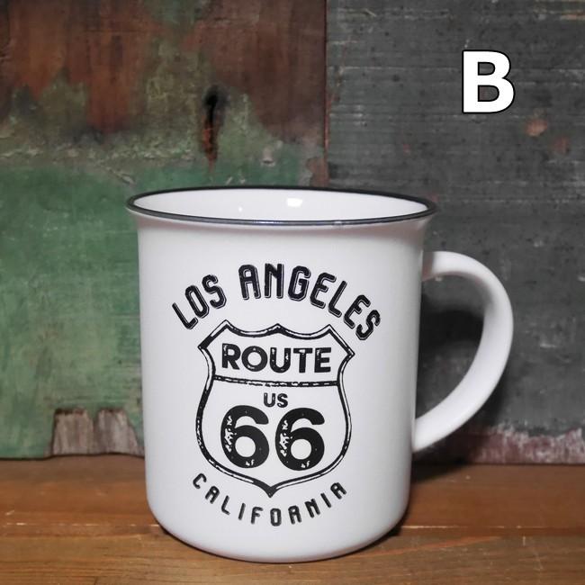 ルート66 マグカップ LA RETRO ROUTE66 コップ アメリカン雑貨｜goodsfarm｜03