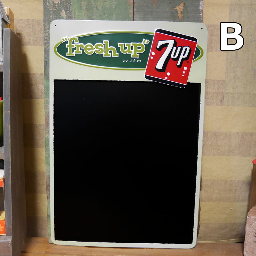 レア 7up 1950年代 チョークボード 看板 黒板 アメリカン チョークボード 7UP ブラックボード 黒板 セブン