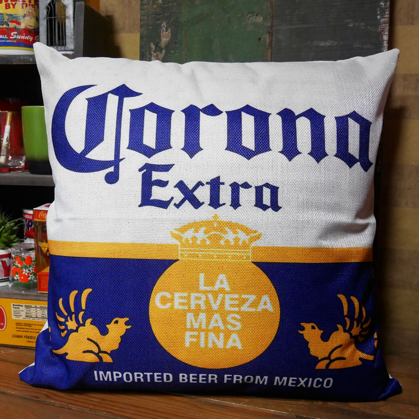 Corona Extra アメリカン クッションカバー コロナ アメリカン