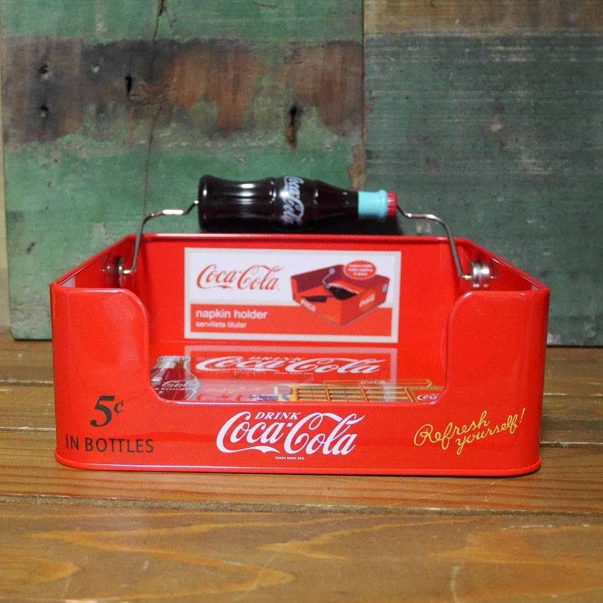 Coca-Cola コカ・コーラ ビンテージ ナプキン ディスペンサー レトロ Coca Cola（コカコーラ） ティン ナプキン ディスペンサー ホルダー