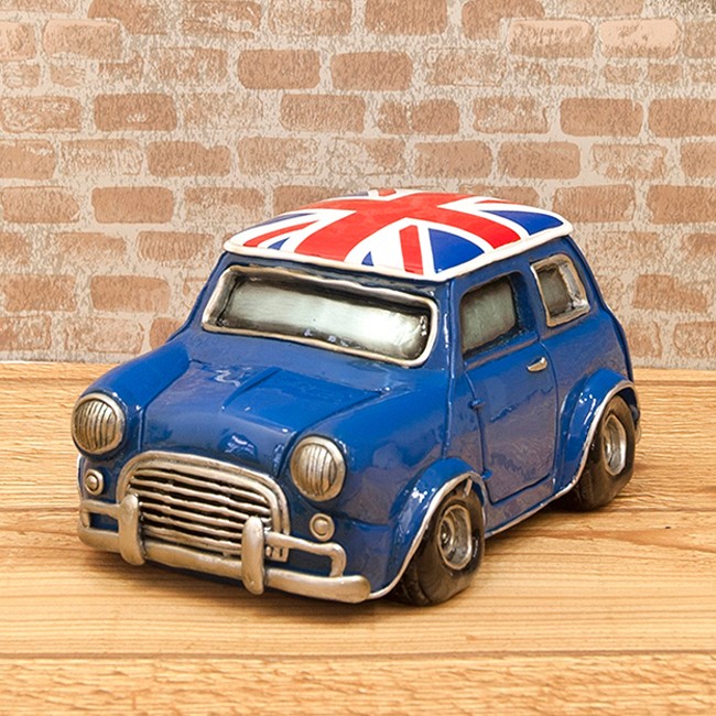 オールディーズ UK CAR マネーバンク ミニクーパー レジン 貯金