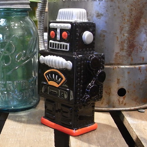ロボット 貯金箱 インテリア スモーキングロボット アメリカン雑貨