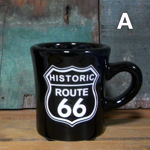 ルート66 マグカップ 陶器製 ROUTE66 コップ 撥水マグ アメリカン雑貨