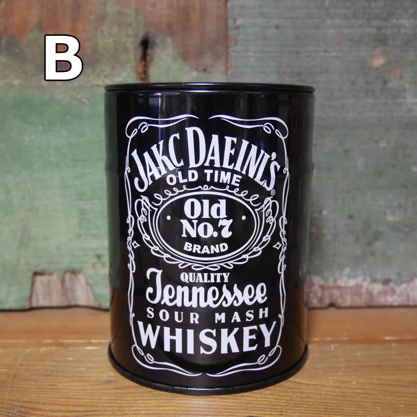 ドラム缶 卓上 灰皿 アメリカン雑貨 スチール アッシュトレイ