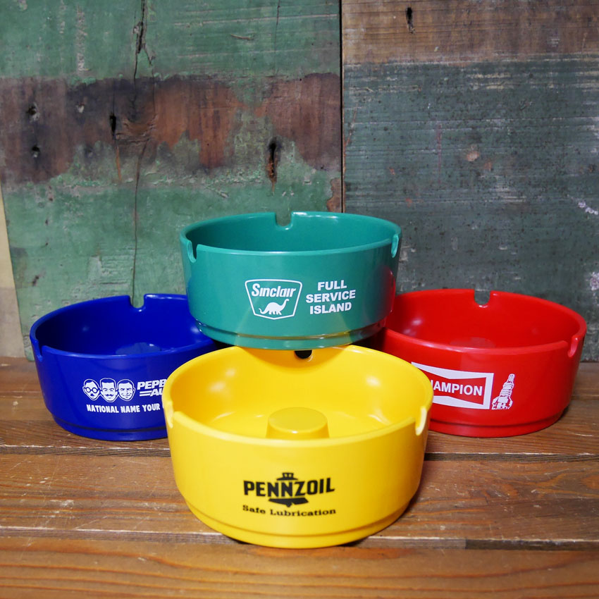 アメリカン メラミン アッシュトレイ 卓上 ラウンド型 灰皿 MELAMINE