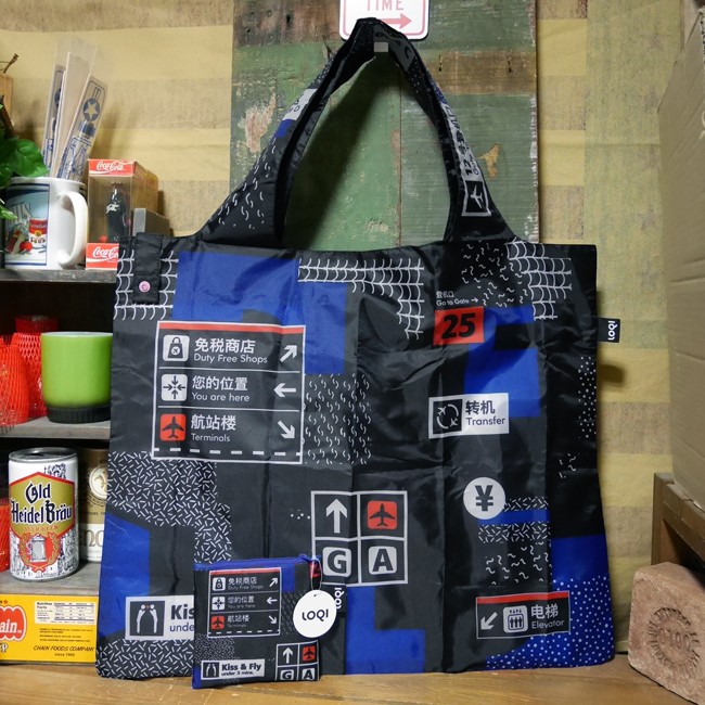 ローキー エコバッグ LOQI Airport / Icons Bag : アメリカン雑貨の