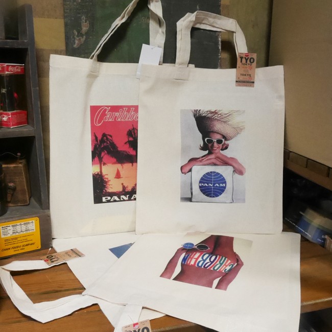パンナム トートバッグ 手さげカバン PANAM COTTONBAG