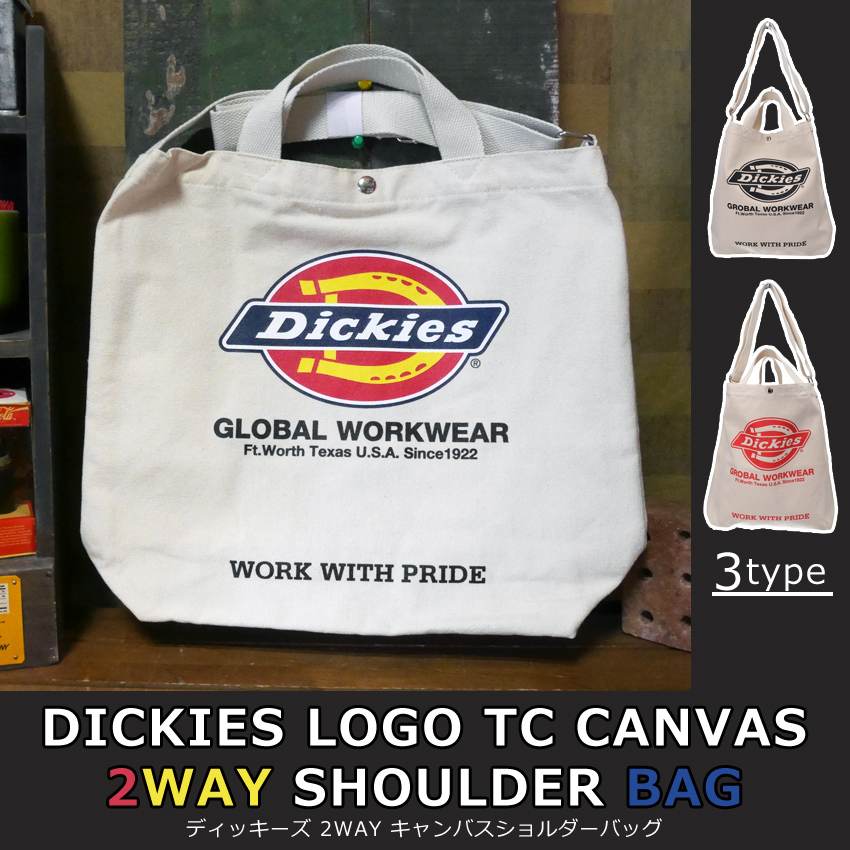Dickies DICKIES 2WAY ショルダーバッグ LOGO TC CANVAS