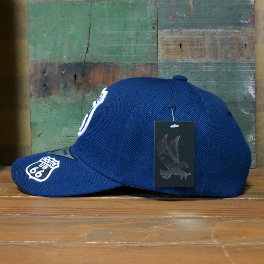 ルート66 キャップ ROAD SHIELD ネイビー ROUTE66 帽子 アメカジ